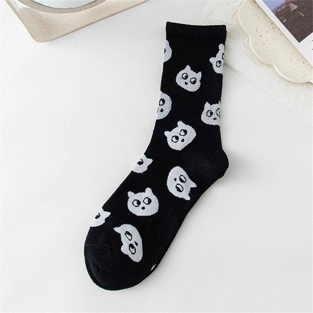 Show your love for cats with these stylish and comfy Black Cat Socks, ideal for lounging or casual outings