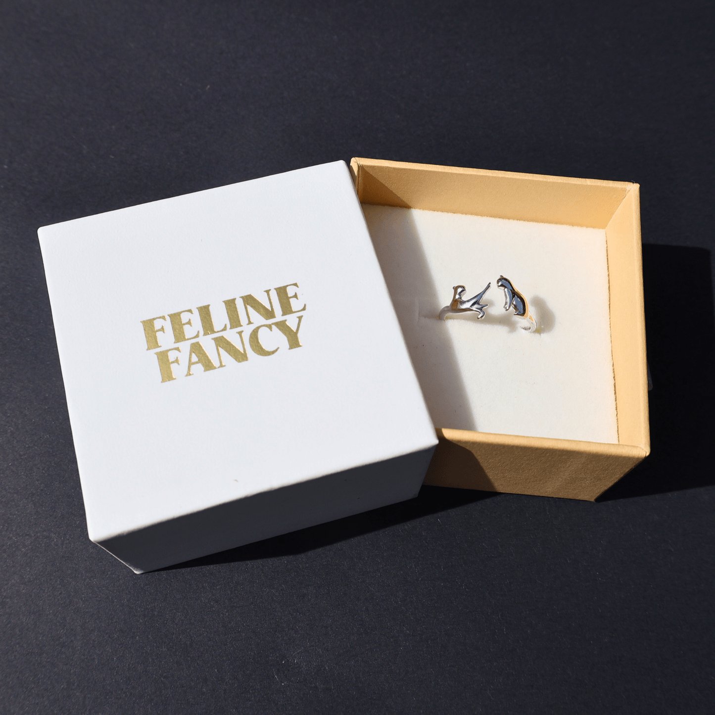 Perfect for any occasion, the Jessica Cat Ring is a thoughtful and unique gift for cat lovers