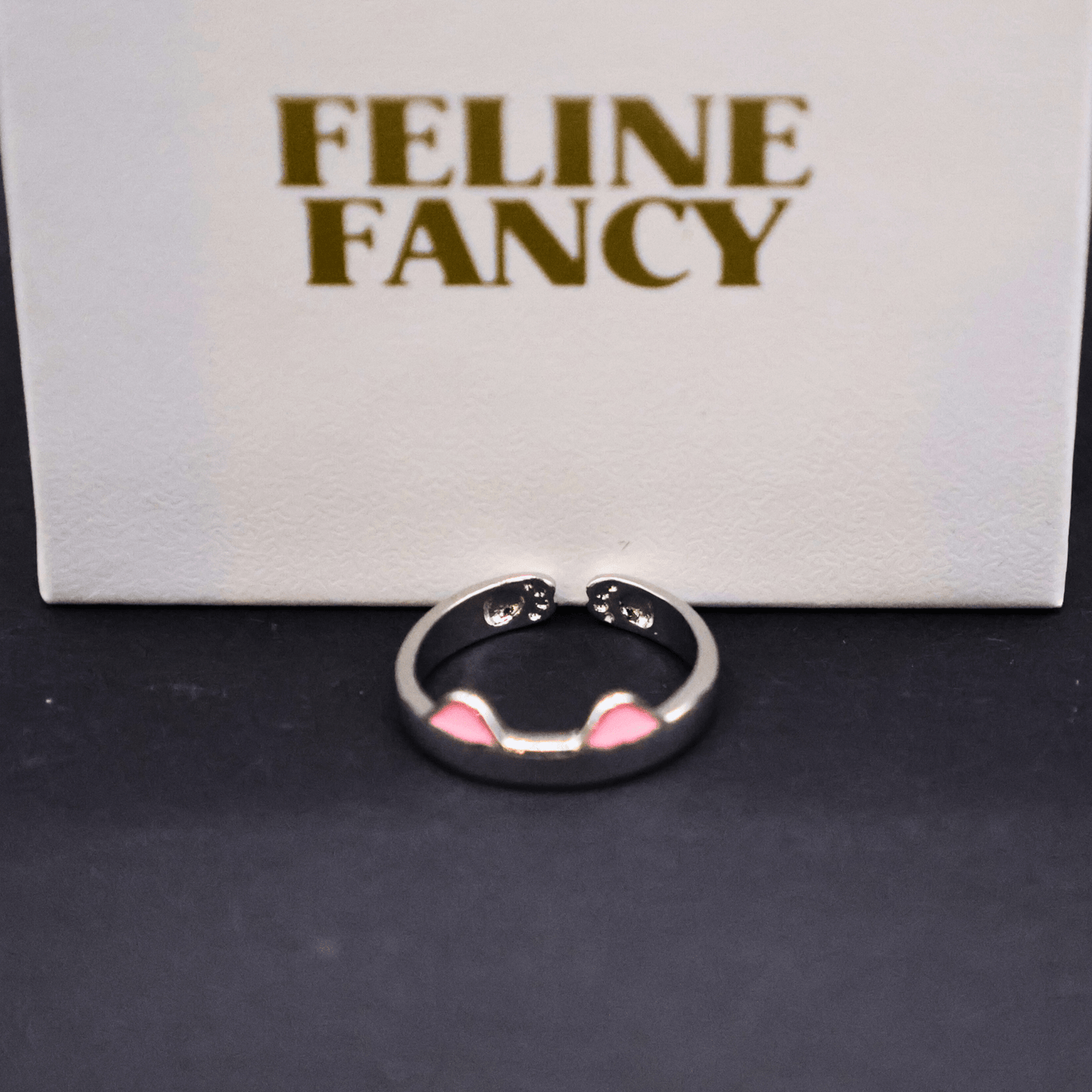 The Kitty Ears Cat Ring is a whimsical and charming addition to any jewelry collection