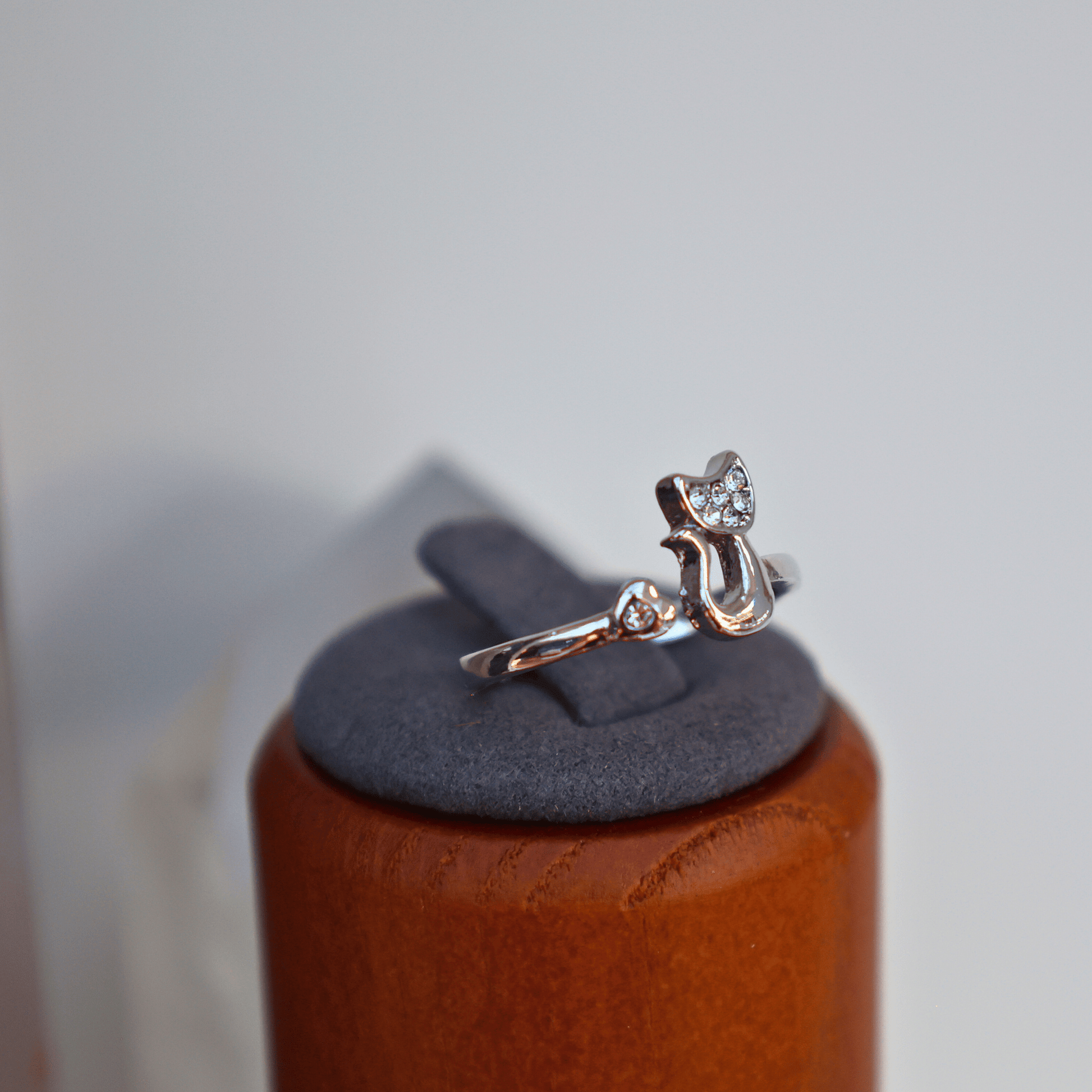 Marie Cat Ring designed for cat lovers who appreciate minimalistic beauty and refined style