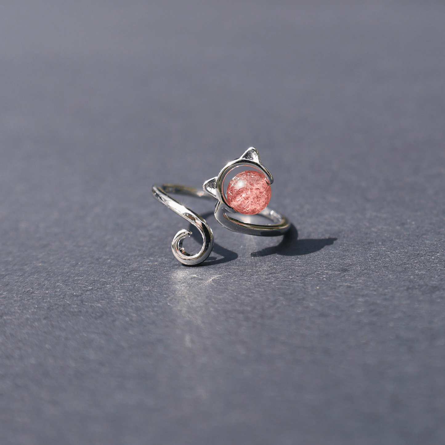 This World Revolves Cat Ring makes a perfect gift for those who adore cats and the cosmos