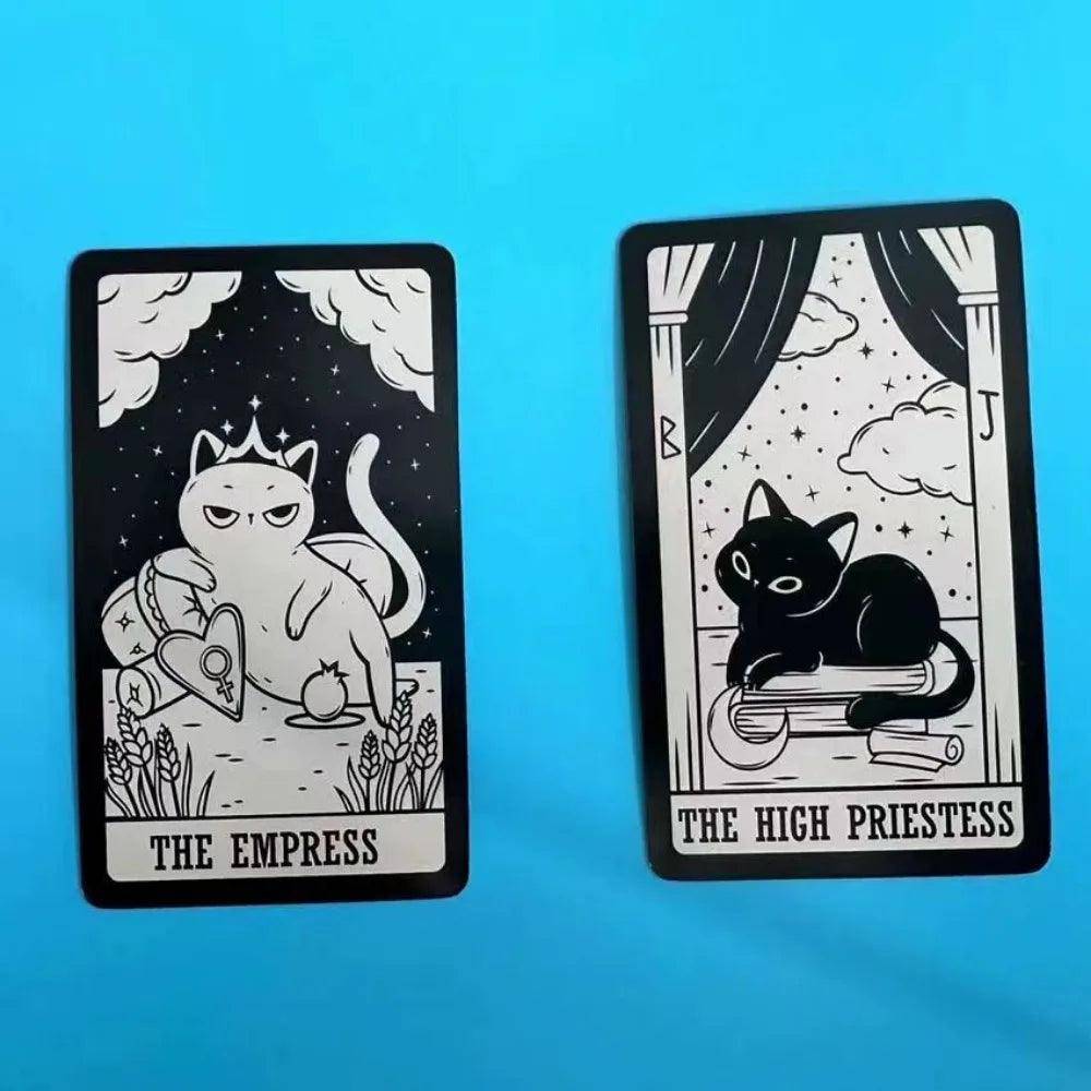 Stylish Black Cat Tarot Cards set, ideal for both beginners and experienced readers.