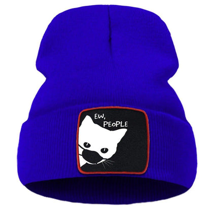 The Cat Print Beanie makes a great gift for anyone who loves cats and enjoys adding a little extra charm to their cold-weather attire