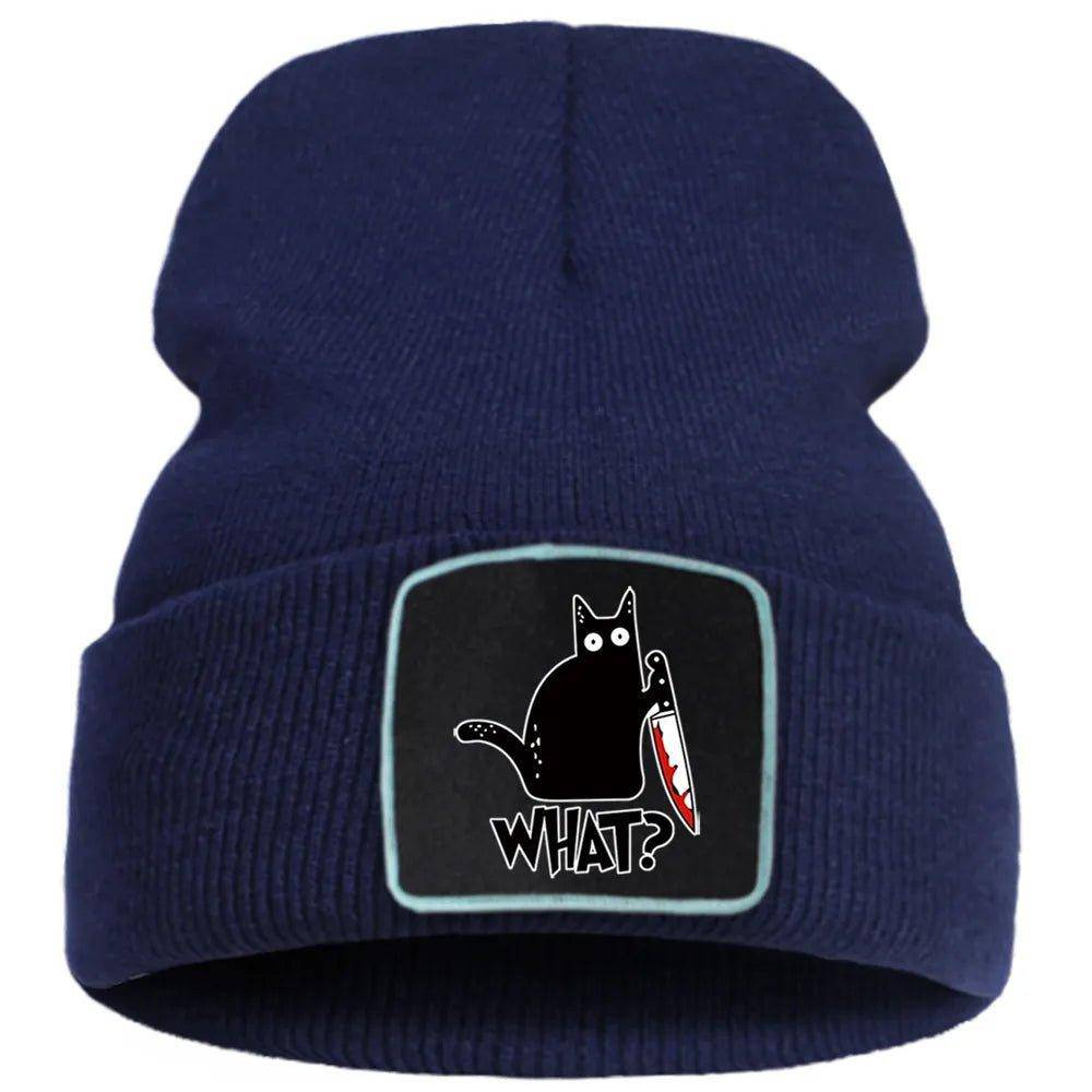 Cool Cat Beanie designed with eye-catching details, showcasing your love for cats in a cool, fashionable way