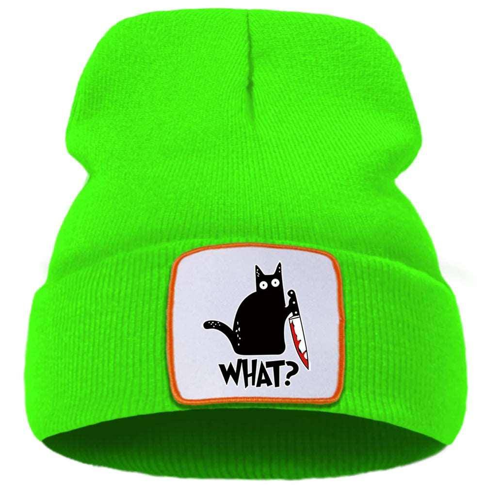 Add a pop of personality to your cold-weather outfits with the playful Cool Cat Beanie