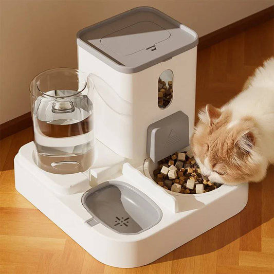 Stylish Automatic Cat Feeding Station with a sleek, modern design.