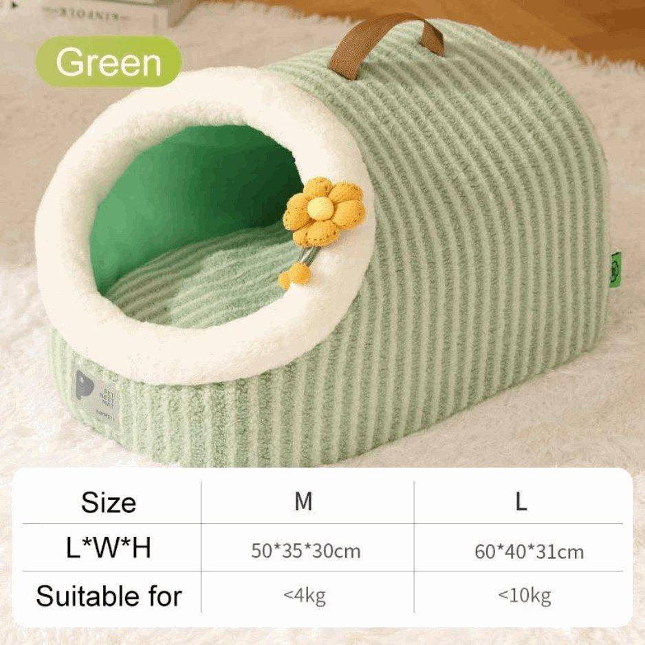 Ideal for cats of all sizes, the Cat Basket Bed is a perfect addition to your pet’s sleeping space, offering both comfort and style