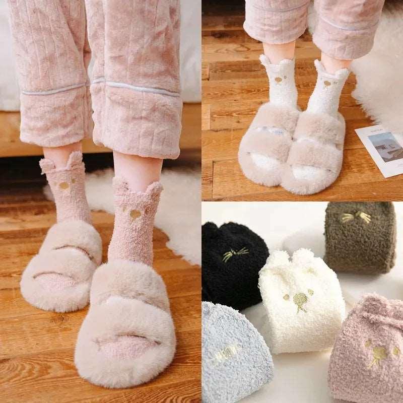 Fluffy Cat Socks