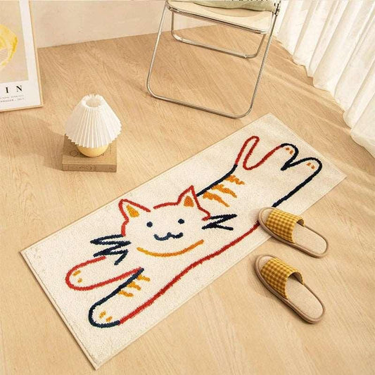 Funny Jump Cat Rug