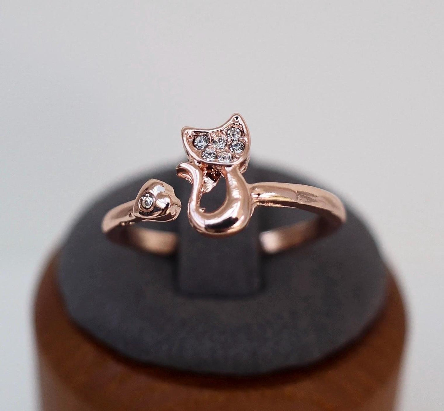 Taylor Silver Cat Ring Cat Lover Gift Ring Elegant Animal Ring Gift for Sister Gift for Wife Pet Ring Kitten Cat Ring Gifts for Cat Lover