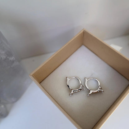 Zara Sterling Silver Cat Earrings Jewelers Cat Jewelry Cat Moon Silver Cat Lover Earrings Cat Mum Gifts For Cat Lovers Animal Jewellery Wife