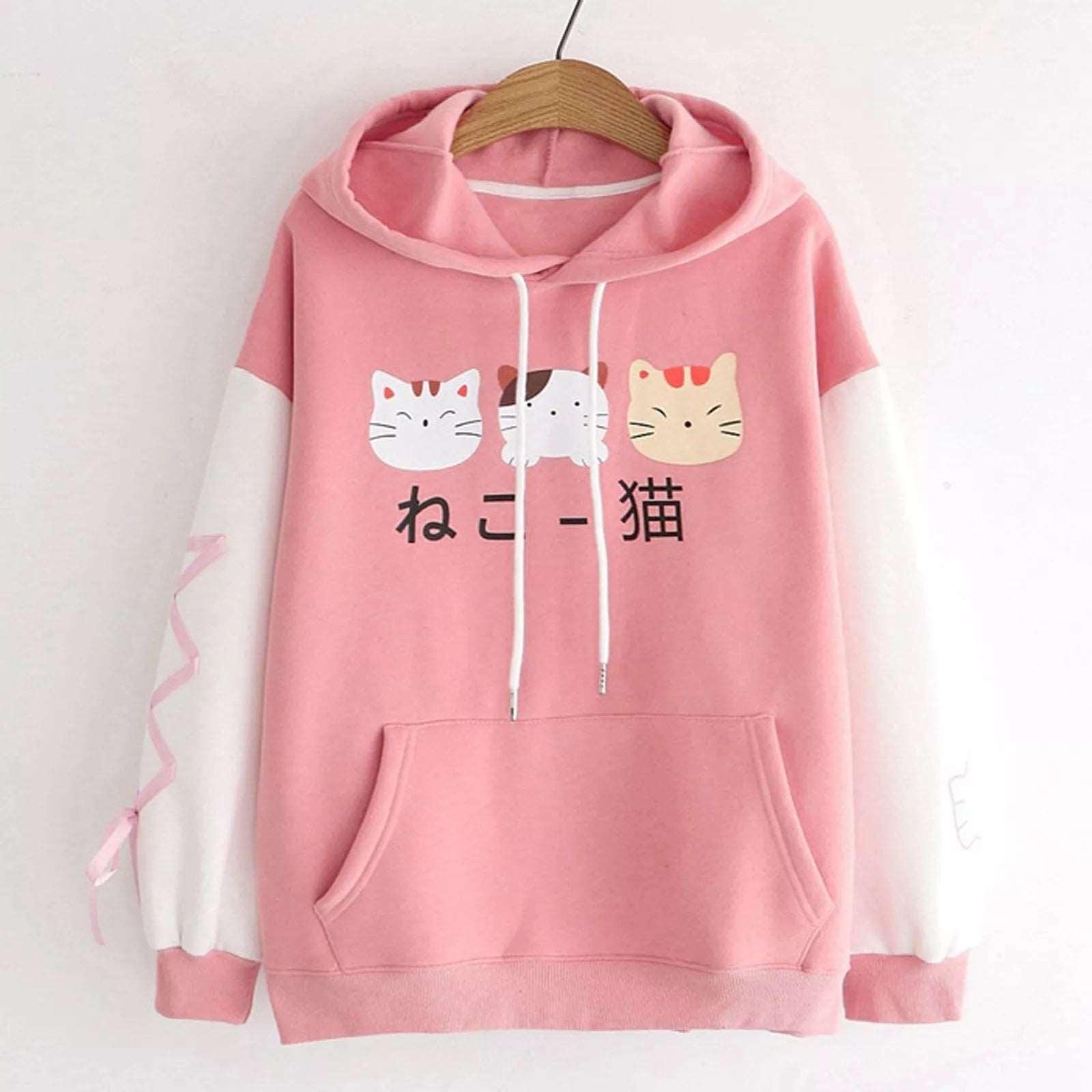 Kawaii Cat Hoodie