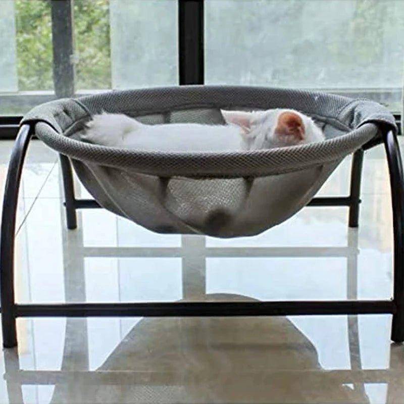 Add a fun and functional element to your cat's space with the Cat Hammock Bed, ideal for lounging and napping