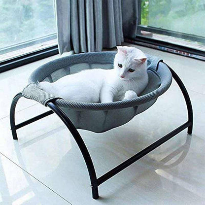 Cat Hammock Bed featuring a cozy design with elevated sides, perfect for giving your cat a comfortable and secure resting space