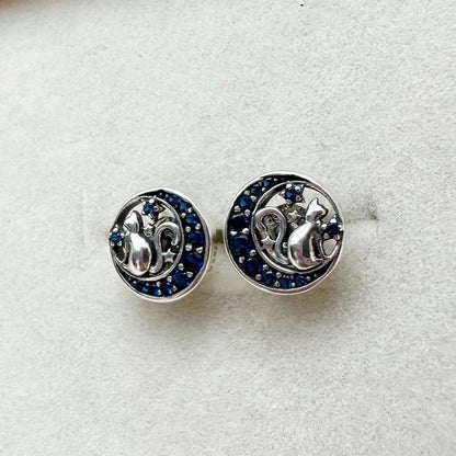 Midnight Cat Earrings - Feline Fancy