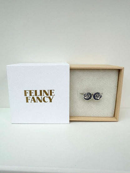 Midnight Cat Earrings - Feline Fancy