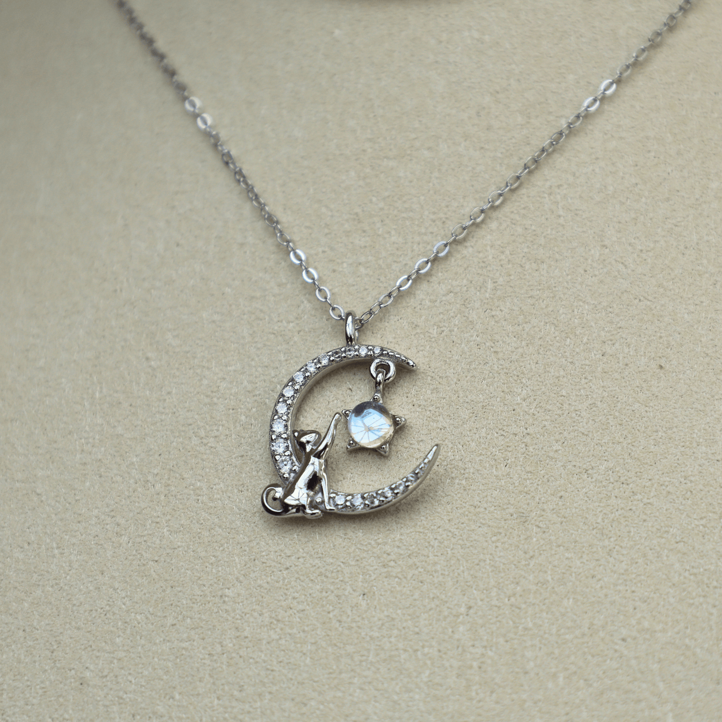 Moon Light Cat Necklace - Feline Fancy