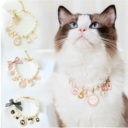 Pearl Cat Collar - Feline Fancy