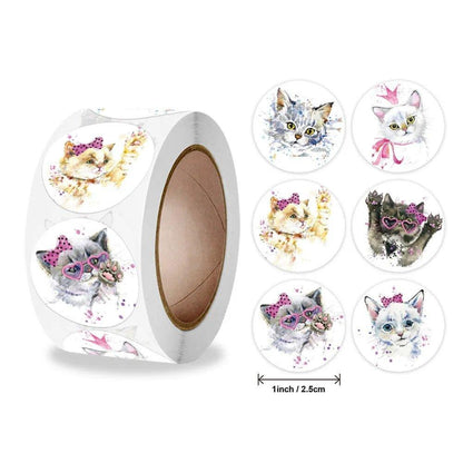 Retro Cat Reward Stickers - Feline Fancy