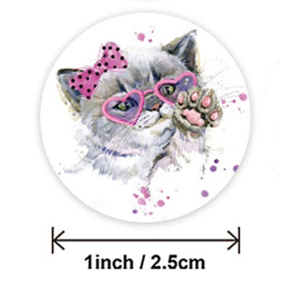 Retro Cat Reward Stickers - Feline Fancy