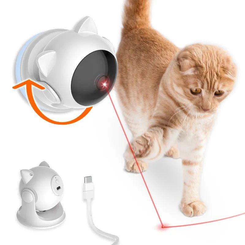 Cat Laser Toy featuring a safe, interactive laser that moves in unpredictable patterns to engage your cat's chase instincts