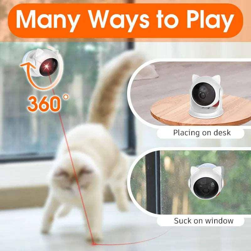 Crafted with high-quality materials, the Cat Laser Toy is durable and ideal for solo or interactive play sessions