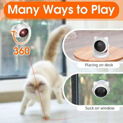 Crafted with high-quality materials, the Cat Laser Toy is durable and ideal for solo or interactive play sessions