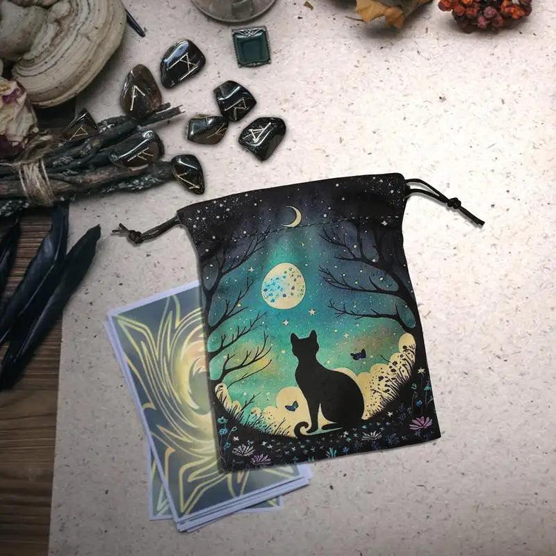 Tarot Card Storage Bag - Feline Fancy