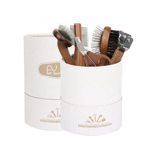 Walnut Grooming Set - Feline Fancy